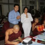 New QNET Mandalay Office Donates Food To Monks
