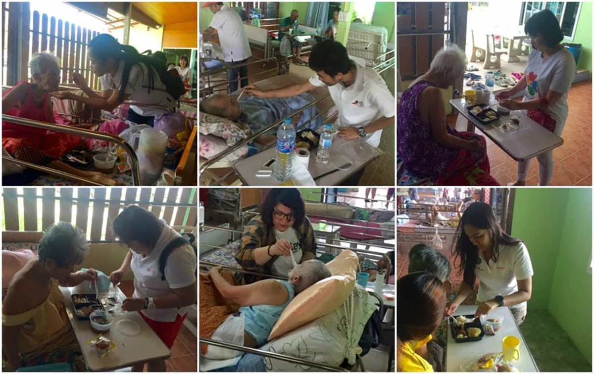 Qnet Spends Quality Time With Abandoned Elders In Thailand 3 QNET staff helping with Elder home