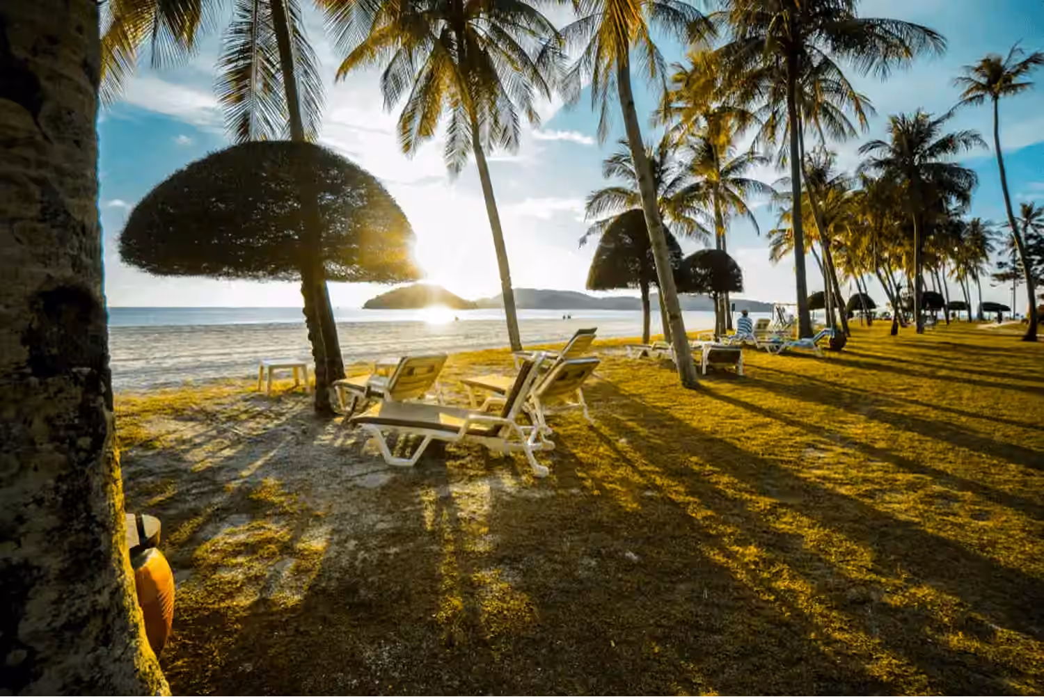 sunset at langkawi beach