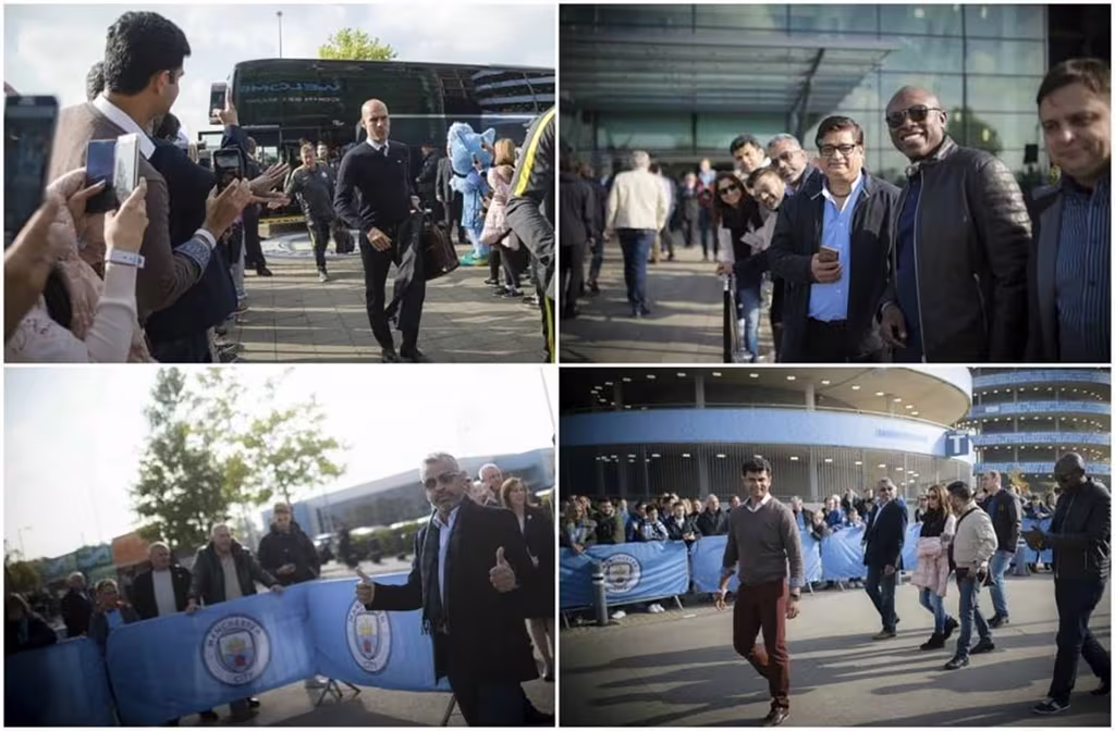 Winning Moments From Our Qnet-Man City Partnership 3 QNET achievers arriving at Man City stadium