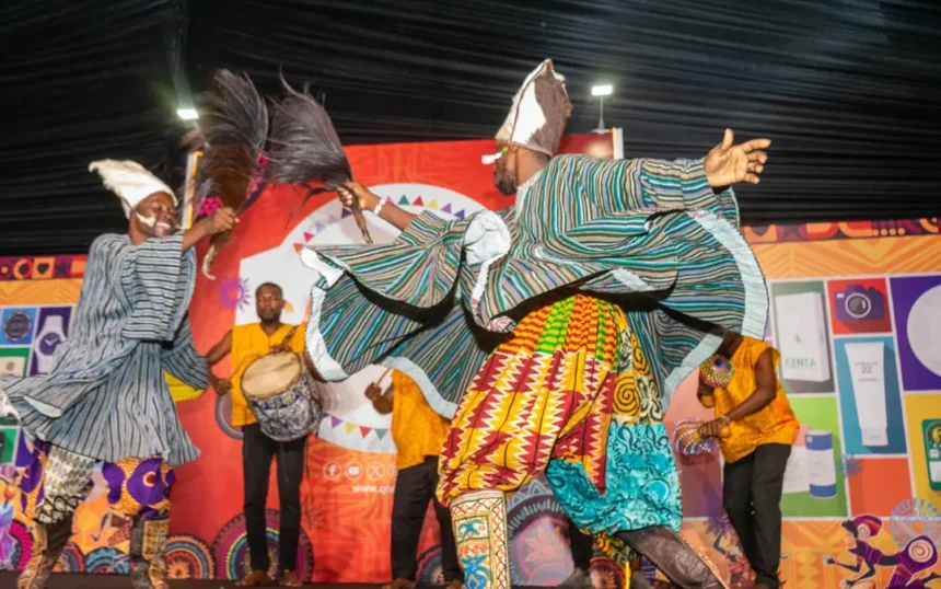 Dancers on stage at V-Africa 2025