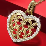 Bernhard H. Mayer Insignia Heart Pendant with diamond carat of 0.18ct