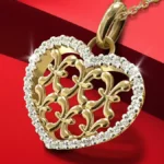 Bernhard H. Mayer Insignia Heart Pendant with diamond carat of 0.18ct